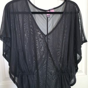 *LOVE ON A HANGER* SHEER, CINCHED WAIST BLOUSE